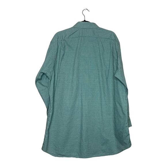 Paul Frederick green gingham long sleeves buttoned shirt size 18-34 - Picture 2 of 5